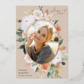 Boho Blooms | Faire-part d'obtention d'un diplôme (Recto)