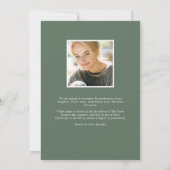 Boho Blooms | Faire-part d'obtention d'une licence (Dos)