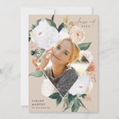 Boho Blooms | Faire-part d'obtention d'une licence (Devant)