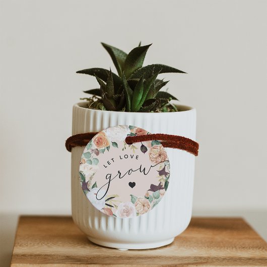 Boho Blooms Let Love Grow Plant of Seed Bedankjes Labels