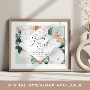 Boho Blooms Mariage Livre d'or