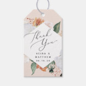 Boho Blooms | Modern Floral Favor Cadeaulabel (Voorkant)