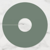 Boho Blooms | Modern Floral Personalized Wedding Wijnglaslabel (Achterkant)