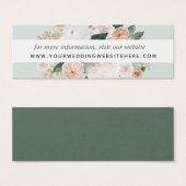 Boho Blooms Site Mariage Insérer des cartes | Mini (Devant & derrière)
