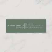 Boho Blooms Waterverf Floral Mini Visitekaartje (Achterkant)