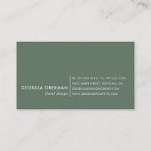 Boho Blooms Waterverf Floral Visitekaartje (Achterkant)