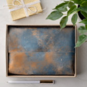 Boho Blue Copper Graphic Abstract Tissuepapier (Geschenk)