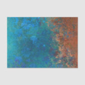 Boho Blue Copper Rustic Tissuepapier (Voorkant)