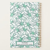 Boho Blue Daisy Motif Online Business Planner (Dos)