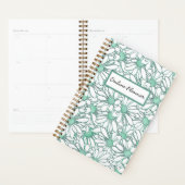 Boho Blue Daisy Motif Online Business Planner (Devant avec enveloppe)