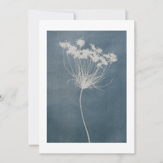 Boho Blue Flower Wenskaart (Voorkant)