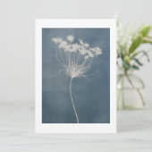 Boho Blue Flower Wenskaart (Staand voorkant)