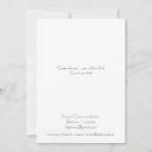 Boho Blue Flower Wenskaart (Achterkant)