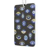 Boho Blue Gold Evil Eyes Luchtverfrisser (Links)