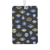 Boho Blue Gold Evil Eyes Luchtverfrisser (Achterkant)
