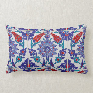 Boho Blue Moroccan Tile Sierkussen Kussen
