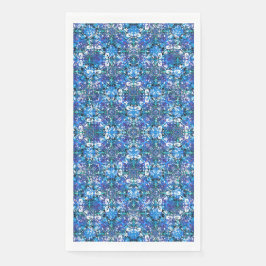 Boho Blue, Paars en White Circle Pattern Servet