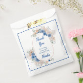 Boho Blue Pampas Gras Verjaardag Bedankzakje (Gezegeld)