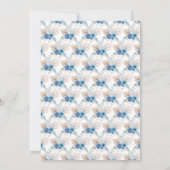 Boho Blue Pampas Grass Bewaar de datum Save The Date (Achterkant)