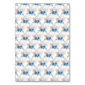 Boho Blue Pampas Grass Tafel Nummer Kaart (Achterkant)