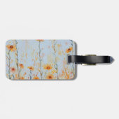 Boho  Blue Wildflowers Bagagelabel (Achterkant horizontaal)