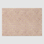 Boho Blush Beige Golden Paint Strokes #D6AEA3 Tissuepapier (Voorkant)
