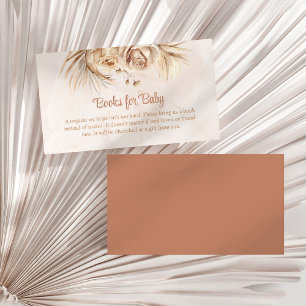 Boho Blush Bloemen Boeken voor Baby Behuizing Kaar Informatiekaartje