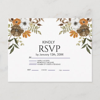 Boho Blush Bloemen Bruiloft Uitnodiging Briefkaart