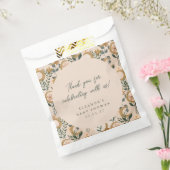 Boho Blush Botanical Moon Custom Baby shower Dank Bedankzakje (Gezegeld)