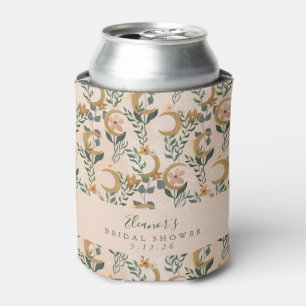 Boho Blush Botanische Maan Hulp Bruiloft Blikjeskoeler