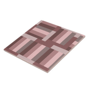 Boho Blush Brown Pink Geometrical Tegeltje