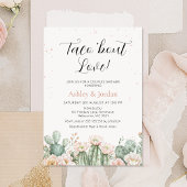 Boho Blush Cactus Taco 'Over Love Couples Bruids Kaart