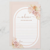 Boho Blush Desert Advice voor mama om kaart te wor (Voorkant / Achterkant)