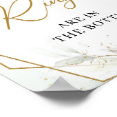 Boho blush en groen goud raden hoeveel ringen poster (Hoek)