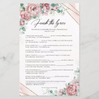 Boho blush eucalyptus Gold lijst Voltooi de Lyric