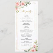 Boho Blush floral rose eucalyptus programme or (Dos)