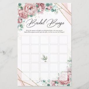 Boho blush florale greenery Gold lijst bridal bing