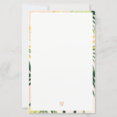 Boho Blush Green Tropical Palm Advies voor mama (Achterkant)