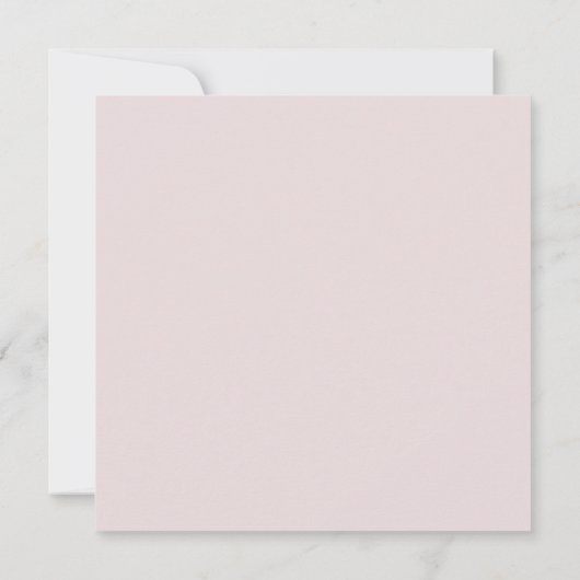 Boho Blush Pink & Beige Floral Wedding Kaart (Achterkant)