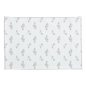 Boho Blush Pink Floral Pattern op White Kussensloop (Achterkant-Rechts)