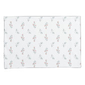 Boho Blush Pink Floral Pattern op White Kussensloop (Voorkant-Rechts)