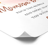 Boho Blush Pink Rust Rainbow Momosa Bar Poster (Hoek)