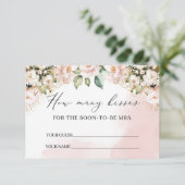 Boho blush rose floral or combien de cartes de bai (Debout devant)