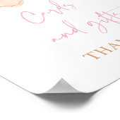 Boho Blush Roze Kaarten & Geschenken Baby shower S Poster (Hoek)