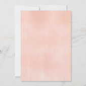 Boho blush roze pastel bruidsmeisjesfeest kaart (Achterkant)