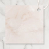 Boho Blush Roze Rozen Bruiloft Welkom Bedankjes Labels (Achterkant)