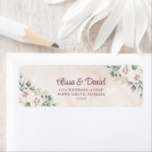 Boho Blush Rozen retouradres Etiket (Insitu)