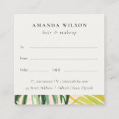 Boho Blush Tropical Palm Feuille certificat cadeau (Dos)