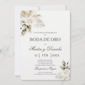 Boho boda de oro kaart (Voorkant)