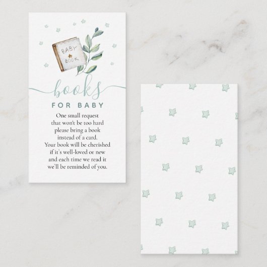 Boho Boeken voor Baby shower Enclosure Kaart (Voorkant / Achterkant)